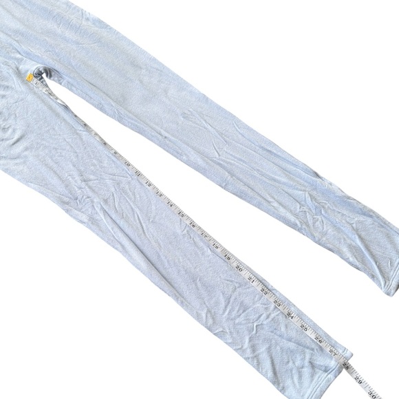 NWT Naked Wardrobe Light Blue Jumpsuit M V Neck Bodycon Full Length - Picture 4 of 9